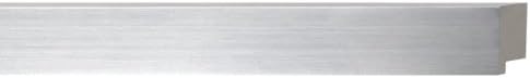 Picture Frame Moulding (Wood) 100ft Bundle - Contemporary Pewter Finish - 0.75" Width - 7/16" Rabbet Depth