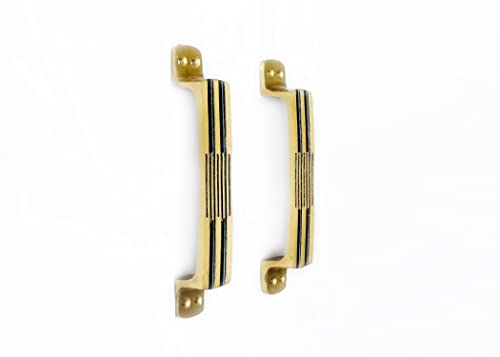 Image of GHAR DWAR Door Handle for Main Door /Door Handle /Zinc Alloy (7 Inch) Antique Finish Door Handles for Home and Office (Pack of 3 Pair)