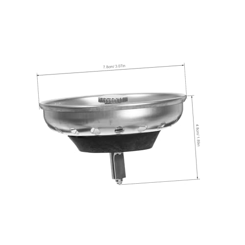 Colador de acero inoxidable para desagüe de cocina miniatura 2