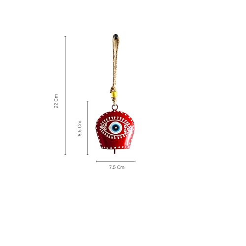 Image of JASMEY HOMES Designer Evil Eye Bell - Red