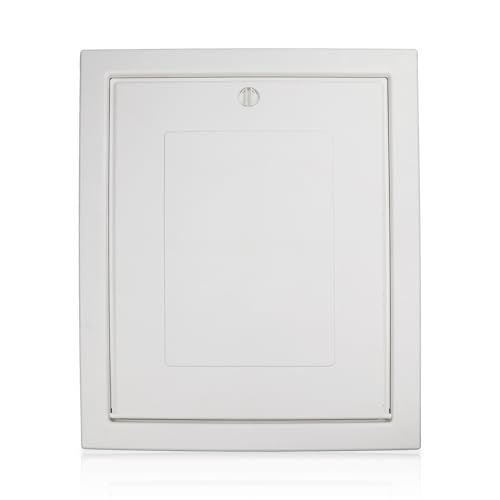 Manthorpe GL250-03 Insulated Loft Access Door 0.85m x 0.68m White Drop Down Hatch with Airtight & Draught Seal Part L Compliant Fits Joist Opening 0.72m x 0.56m