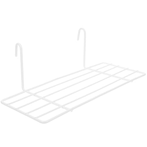 ibasenice Wall Grid Parrot Perch Iron Frame Stand for Birds Easy Installation Iron Material Platform for Pet Cage Suitable for Parakeets Lovebirds Cockatiels