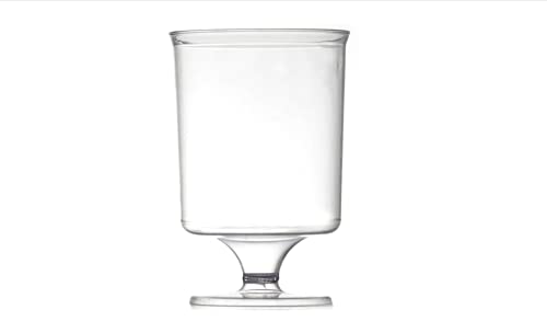 ADISERVE 400 verres à pied réutilisables-Verres plastique transparents 16 cl conditionnement au...