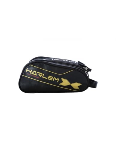 HARLEM PADEL Neceser Pro Edition, Adultos Unisex, Negro/Dorado, Talla Única