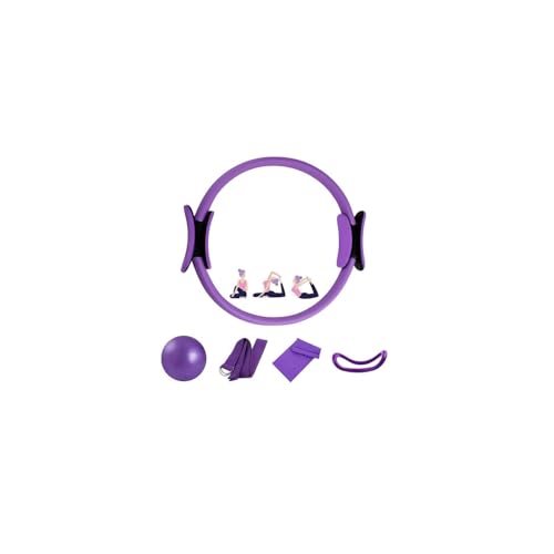 Kit Pilates Essential - Set 5 Piezas con Aro, Pelota Pequeña y Cintas Elásticas para Ejercicio y Musculación en Casa