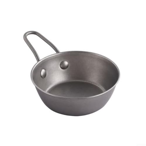 Ciotola per snack in acciaio inox stile vintage con struttura solida per dessert freddi e salse, impilabile e resistente alla ruggine (10,5 cm)