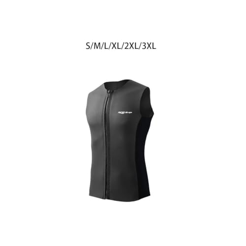 harayaa Wetsuit Top Sleeveless Neoprene Vest con Aislamiento Térmico y Diseño de Cierre Frontal para Buceo y Deportes Acuáticos para Mujeres y Hombres miniatura 3