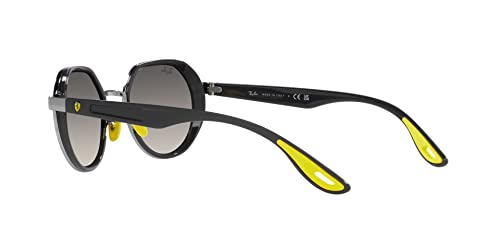 Ray-Ban Unisex RB3703M Scuderia Ferrari Collection Round Sunglasses, Gunmetal/Grey Gradient , 51 mm - image 5