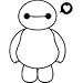 Baymax Big Hero 6 Vinyl Decal Sticker|BLACK|Cars Trucks Vans SUV Laptops Wall Art|5.5" X 4.75"|CGS654
