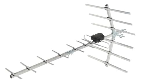 Antenne TV d'extérieur SLX 14 éléments Yagi 4G et 5G Filtrée Compact Extérieur Digital HD Antenne TV