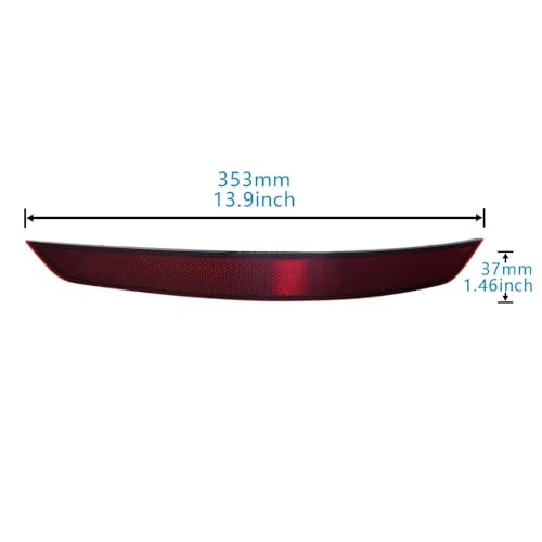 Réflecteur arrière gauche pour VW Sharan 7N 2011-2016 rouge