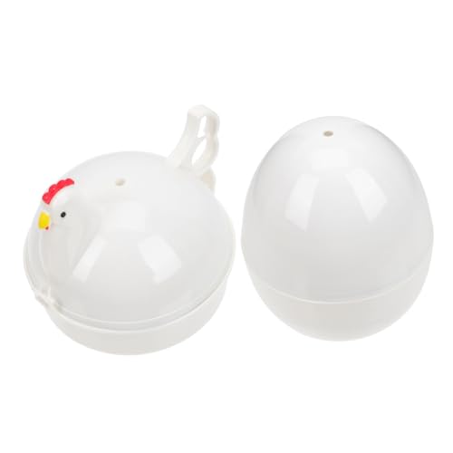 BRIGHTFUFU 2Pcs Egg Poacher Microwave Egg for Easy Cooking Egg Boiler Kitchen Helper for Poached Eggs and Soft Boiled Eggs