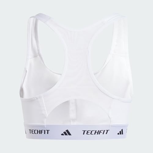 Adidas Powerreact Techfit bra à maintien moyen blanc au design épuré - 2