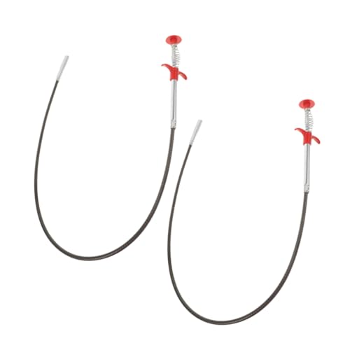 TOPPERFUN 2 Piezas De Desatascador De Desagüe De Inodoro Desatascador De Desagüe De Fregadero Desatascador De Inodoro Pinzas Para Fregadero Pinzas Para Bañera Pinzas Para Desagüe De