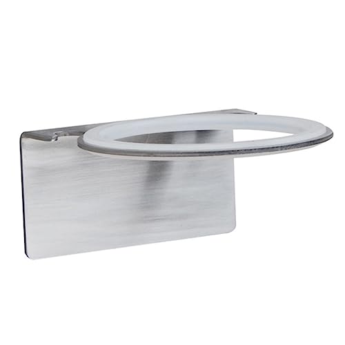 Beaupretty Non-punch Hair Dryer Rack Wall-mounted Holder Space-saving Stainless Steel for Home