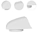 QccHieUs Marine Intake Exhaust Cowl Vent Outdoor Air Vent Cover High Performance Practical 3 inch for Hardware Boat, White