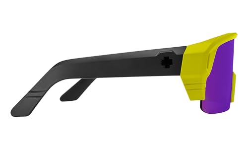 Image of SPY Optic Monolith 5050, Cylindrical Shield Semi-rimless Sunglasses, Color and Contrast Enhancing Lenses
