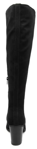 Sugar Women's Riding Boots Heeled Knee High Boot with Tall Shaft3