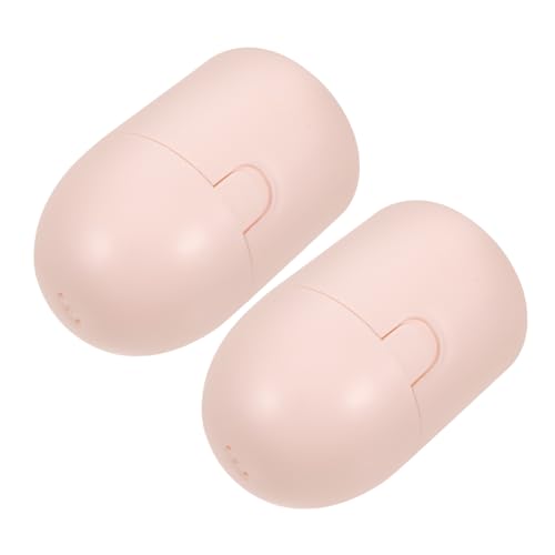 KOMBIUDA 2pcs Box Storage Box Cups Containers Holder Storage Organizer Carrier Case for Cups Case Pink Pp