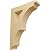 Ekena Millwork BKTW01X06X09AVAL Wood Bracket, 1 3/4"W x 6 1/2"D x 9"H, Alder