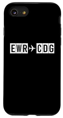 EWR CDG�t���C�g���[�g �j���[�A�[�N����p���ւ̍q��R�[�h �X�}�z�P�[�X iPhone SE (2020) / 7 / 8 �p