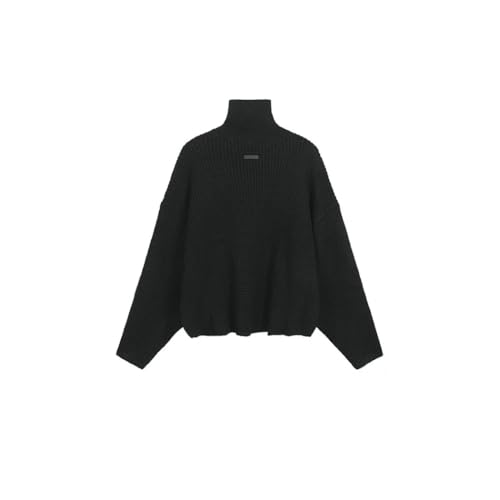 Men's Textured Turtleneck Sweater Loose Fit Pullover Long Sleeve Casual Comfortable Soft Warm Ribbed Knit Top2