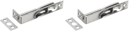 Image of Richelieu Hardware 655NBV 4 inch x 3 /4 inch Flush Bolt, Brushed Nickel (Pack of 2)