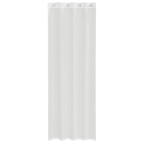 Cortinas transparentes de poliéster Heofavd visillos blancos premium de alta resistencia 140x260 5