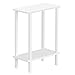 TUTOTAK Small Side Table, Narrow End Table, Set of 2, Skinny Sofa Table, Slim Nightstand, Couch Table, Living Room, Bed Room, White TB01BW0622