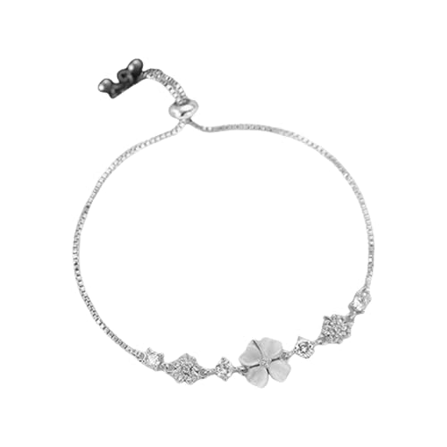 Pulsera de trébol de la suerte, joyería de trébol, pulsera ligera para uso diario, combinaciones, accesorio de de noche, Refer to description, Consulta la descripción, Unisex