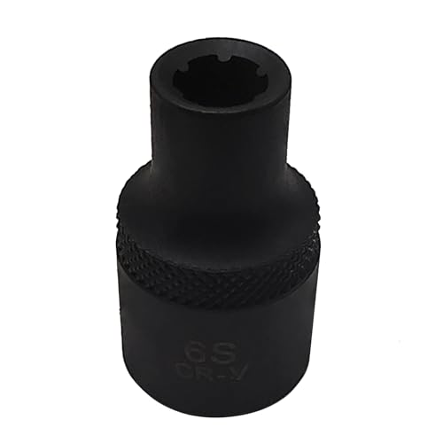 Image of 6S 1 /2 inch Drive Special Socket for Nissian Renault, 6 Tooth Socket | Balance Shaft Fixings, Cylinder Head Bolt Screw Removal, Brake Caliper Socket, Wrench Tool