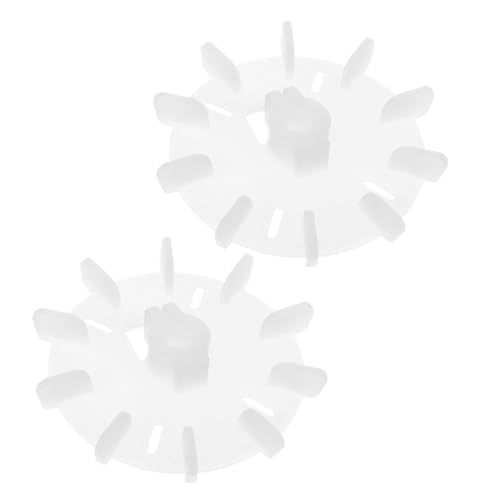 Kisangel 2 Piezas Hélices para Ventilador de Motor Diseño de Retráctil Resistente Altas Temperaturas Aspas de Plástico Duradero para Refrigeración de Condensadores Equipos Industriales