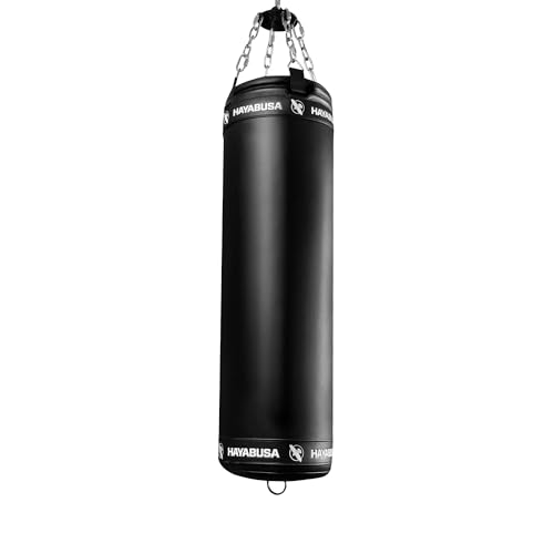 Hayabusa Classic Heavy Bag Pre-Filled Design and Specialized Hanging System - Black, 70lb