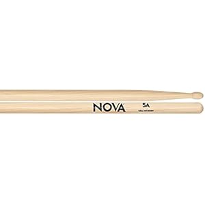 Vic Firth NO5AW NOVA Series Drumsticks – 5a – Wood Tip, Clear