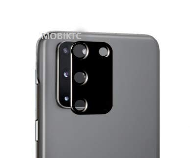 Image of For Samsung Galaxy S20 Camera Lens Protector [ Anti Scratch Camera Protector Alloy Metallic Ring] For Samsung galaxy s20- Black Silver