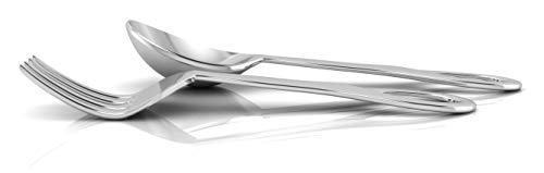 925 sterling silver baby spoon and fork set  non-toxic silverware for baby feeding beautiful keepsake gifts christening gifts personalized baby spoon feeding set for newborns - 4 inch