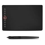 Spacnana 10moons Digitales Grafiktablett, Batterieloser Stift, 8192 Druckempfindlichkeitsstufen, Perfekt für Künstler und Designer für