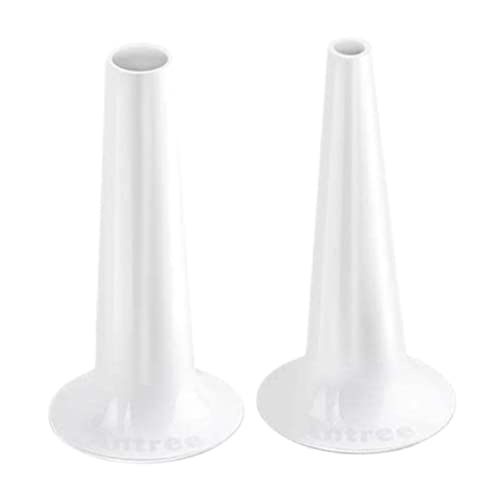 NIDONE Kit para Rellenar Salchichas Tubos para Rellenar compatibles con el Accesorio de plástico de picadora de Alimentos, más el Anillo de retención, Tubo Blanco de picadora de Carne