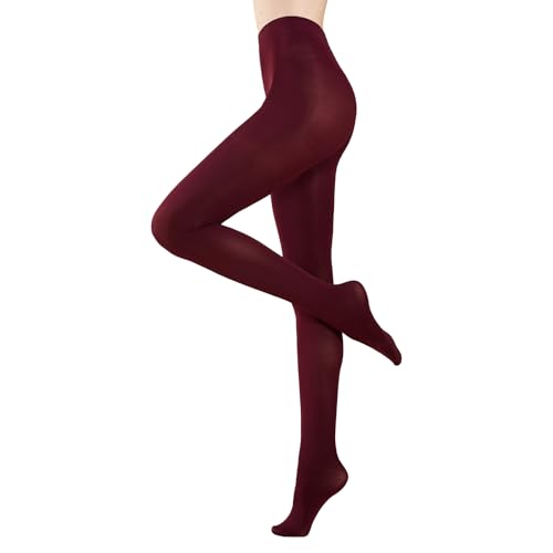 Image of MANZI Microfibre Tights for Women, Semi Opaque Solid Colored Footed Pantyhose 70 Denier