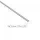 sourcing map 4 Stück 304 Edelstahl Rohr 2mm Außendurchmesser, Nahtlose Gerade Rundrohr 0.15mm Wandstärke, Runde Edelstahlrohr 300mm Länge, Industrie Präzision Metallrohr für Geländer Handläufe