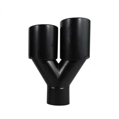 Double embout d'échappement universel 63mm en acier inoxydable pour voiture