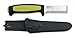 17438 Coltello MORAKNIV modello CHISEL, manico in ABS verde e nero, lama 7,5 cm, acciaio al carbonio, custodia in ABS, utensile per caccia, pesca, campeggio, outdoor, sopravvivenza e bushcraft