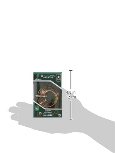 BePuzzled MOBIUS Hanayama Cast Metal Brain Teaser Puzzle (Level 4)