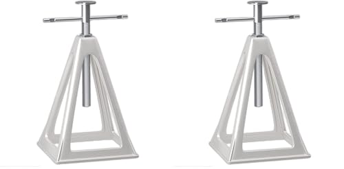 Image of RVGUARD RV Stack Jacks 2 Pack, Aluminum Stabilizer Jacks for RV Trailer Camper, Single Support Up to 6000 Lbs, Adjustable from 11 inch to 17 inch