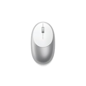 Satechi M1 Wireless Bluetooth Mouse, USB-C Rechargeable, Compact & Portable, for MacBook Air & Pro M4 M3 M2, iPad Air & Pro M4 M3, iPad Mini, Mac Mini, iMac, Windows & More – Silver