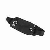 ERYUE Kleine Praktische Fanny -Pack Einzigartige Design, Leichtgewichtiger Taillenbeutel mit Wasserstoff Zum Fahren von Fischerei, Vielseitiger Gebrauch für Männer Frauen (Schwarz)