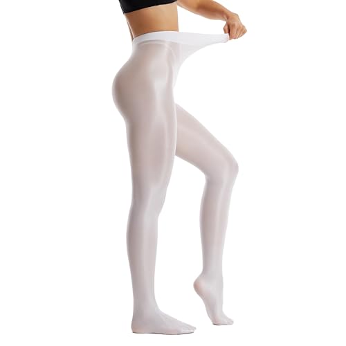 Image of Frola Shaping Tights for Women 70D Shimmery Pantyhose for Dance Ballet Glitter Socks