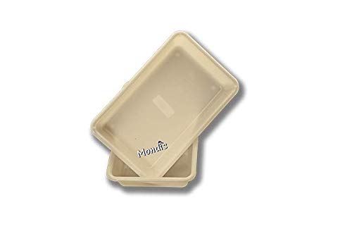 CUBETA Rectangular 2 litros Blanca; 12 cubetas 30 x 19 x 6 cm