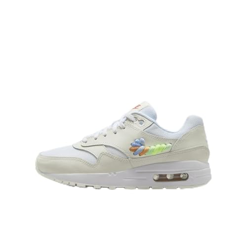 Nike Air Max 1 SE Big Kids' Shoes (FN4782-100, White/Summit White/Terra Blush/Multi-Color) Size 6.5