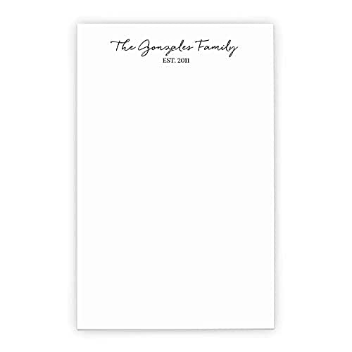 Personalized Family Notepad, Family stationery, Family
